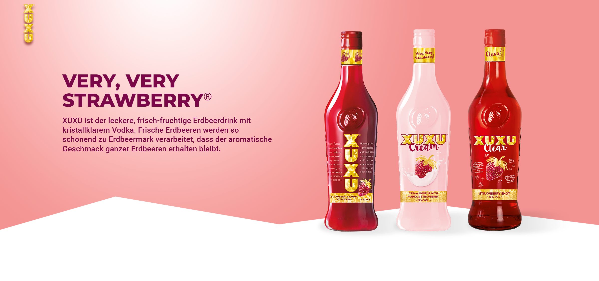 Very, very Strawberry. XUXU Kultgetränke. Packaging und Support by adworx.