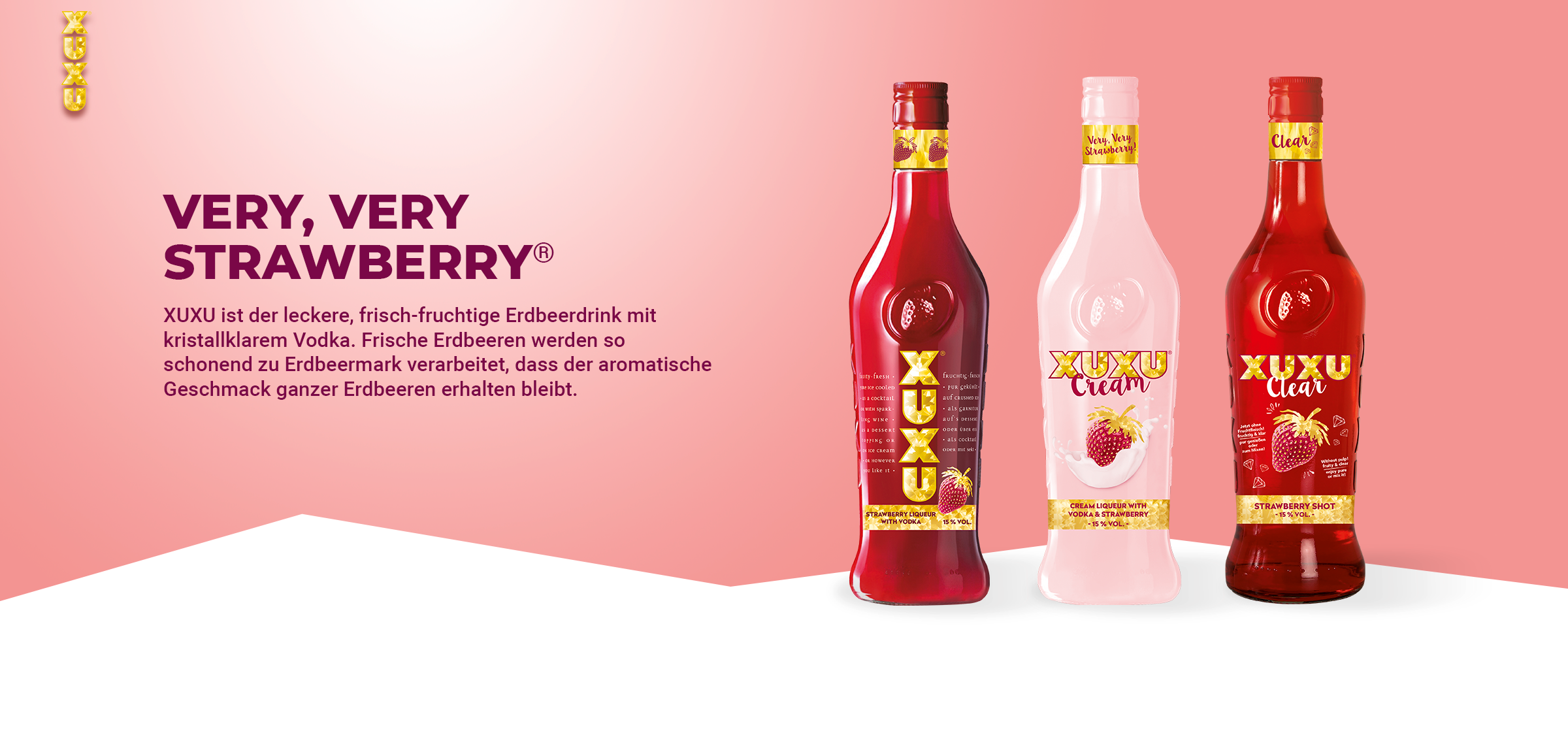 Very, very Strawberry. XUXU Kultgetrnke. Packaging und Support by adworx.